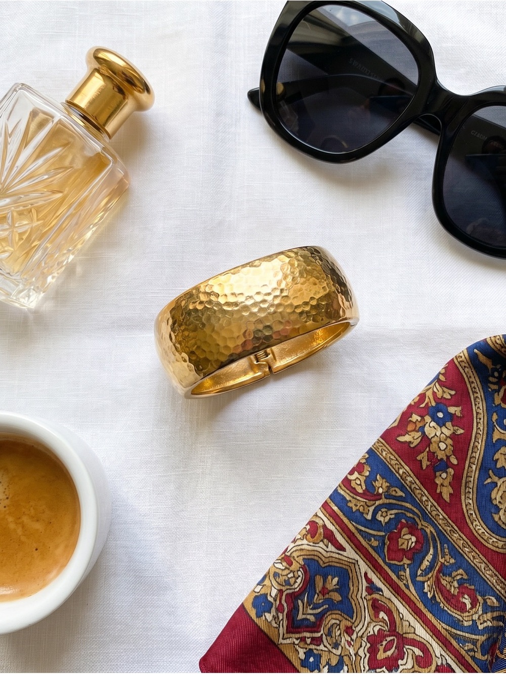 Premier Designs Gold Tone Statement Cuff Bracelet